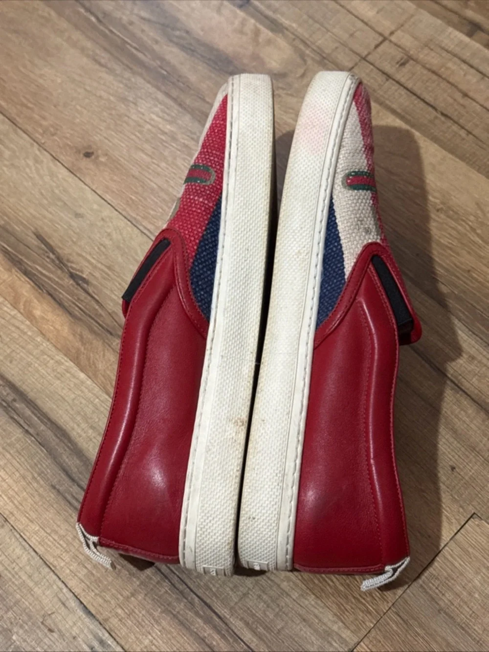 GUCCI SYLVIE LOGO SLIP ON SNEAKERS - MENS 10.5 - Picture 6 of 14